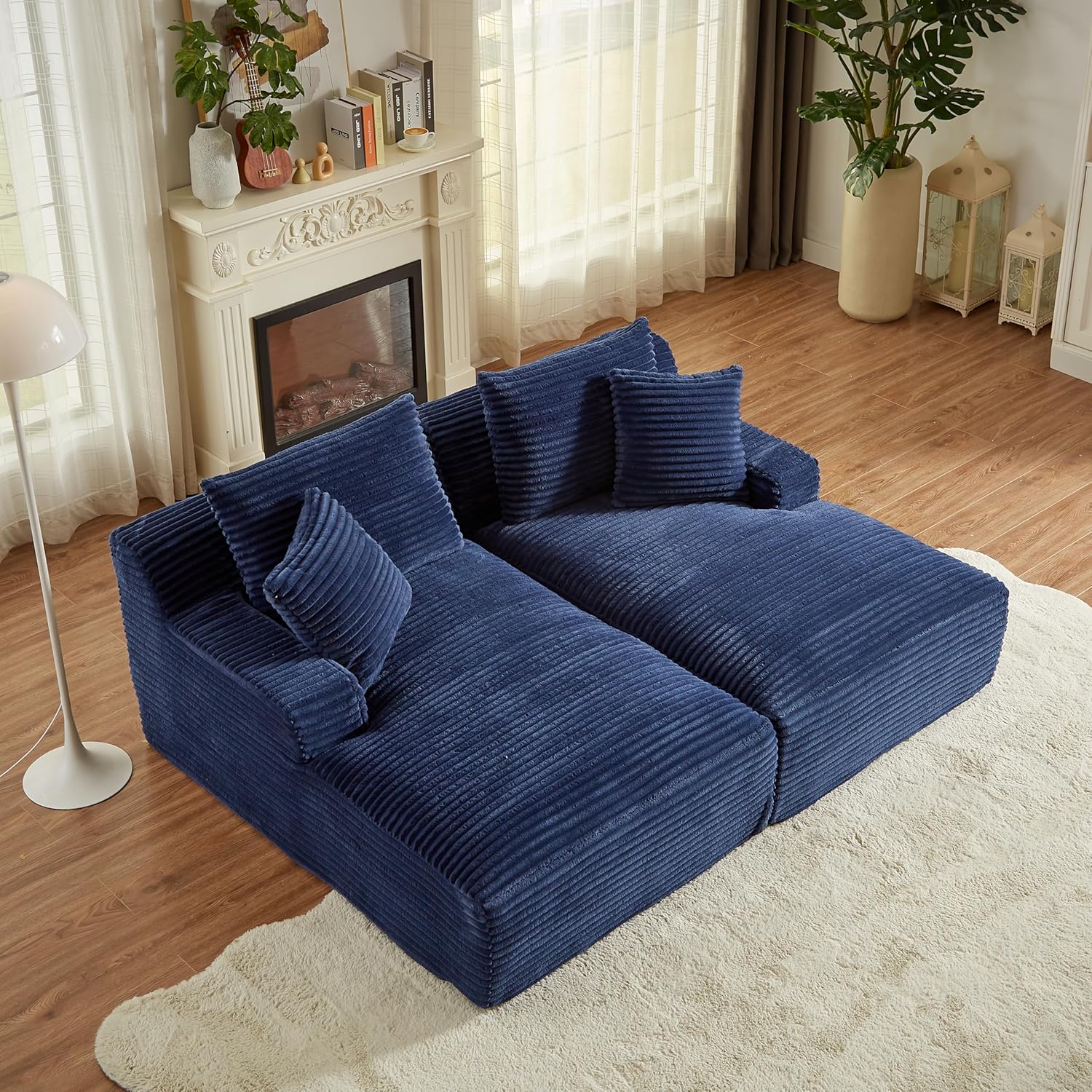 Oversized Double Chaise Lounge Chair Indoor Deep Italy Ubuy