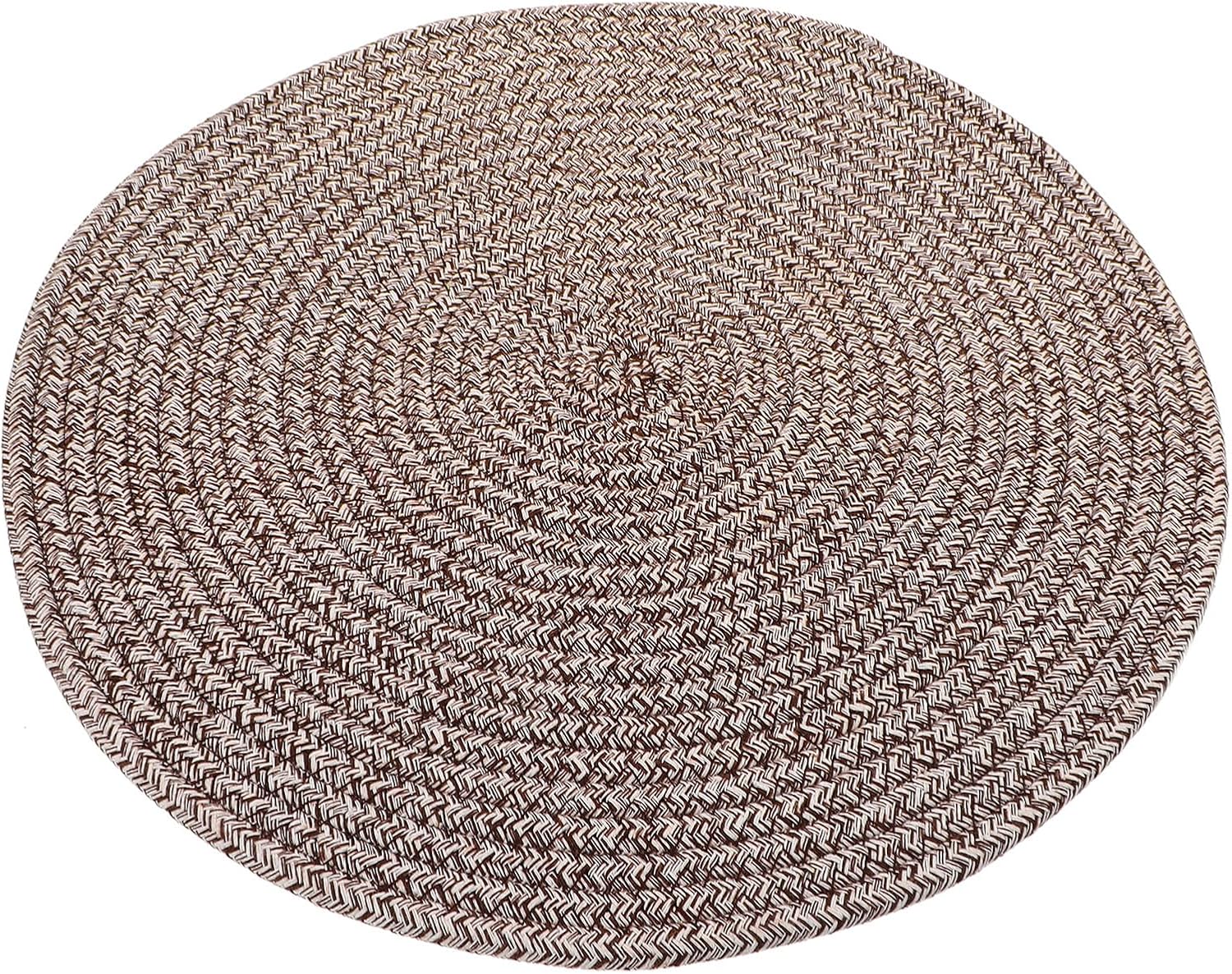 Floor Cushion Seat Pad, Handmade Woven Tatami Mat, 40cm Diameter Khaki Floor Pillow for Meditation, Home Seating, Japanese Style Sitting Cushion