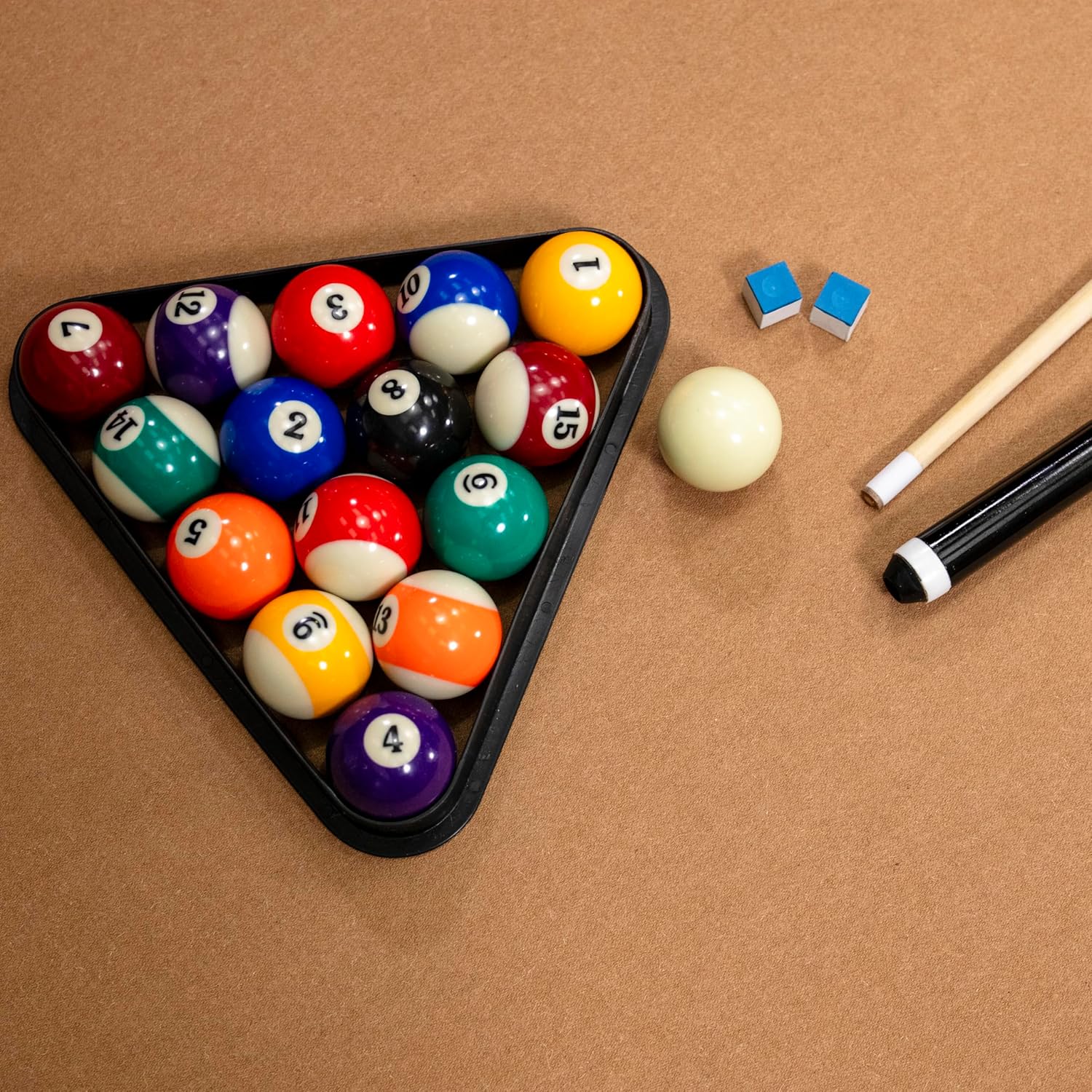 Minnesota Fats 8' Covington Billiard Table with Carved Solid-Wood Legs and Antiqued Wood Finish