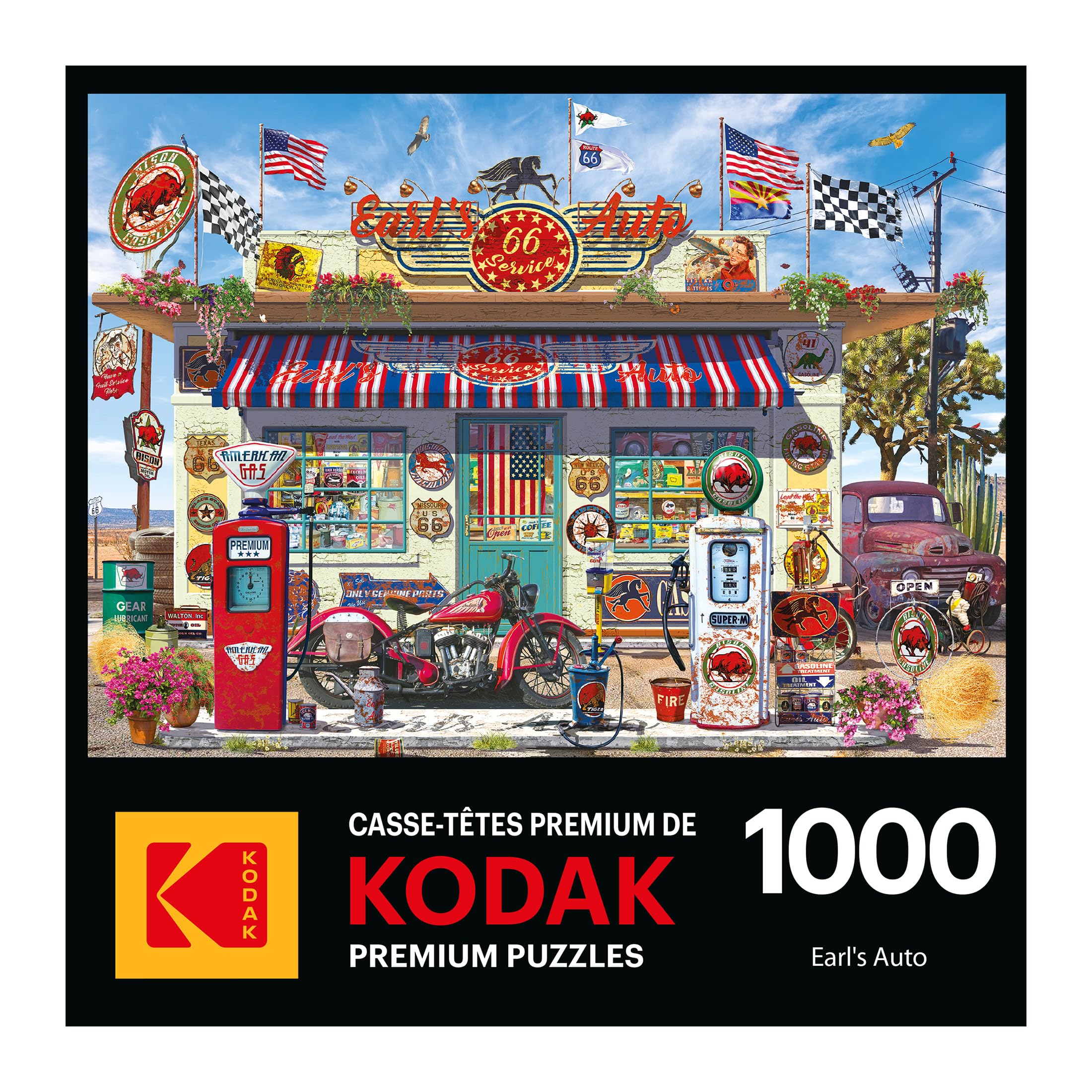 Amazon.com: RoseArt - Kodak Premium - Earl's Auto - 1000 Piece