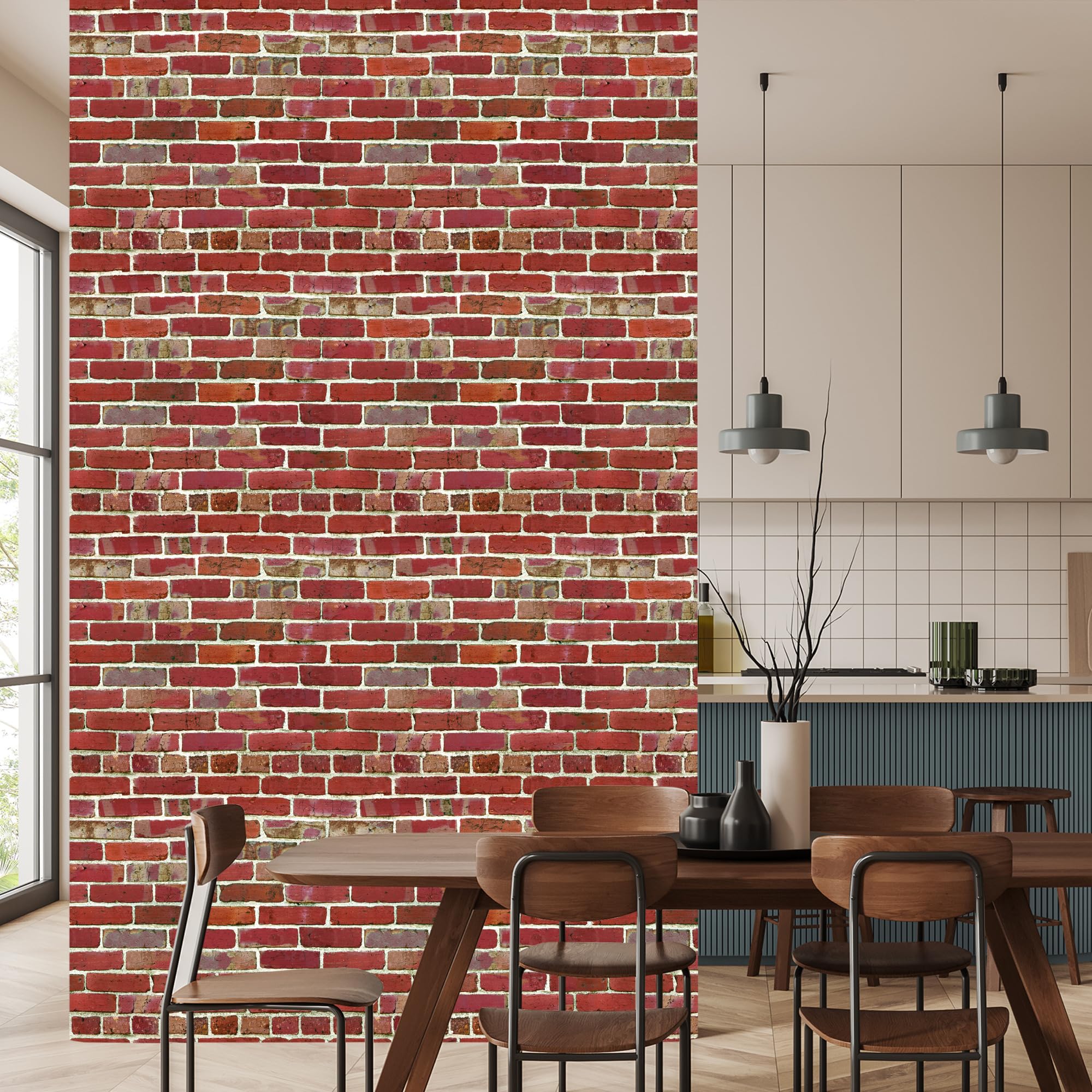 Decoración de Pared, Ladrillo y pared 3D, 50 x 1000 cm