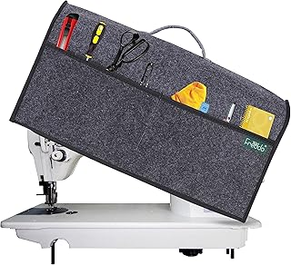 FREDDO Sewing Machine Cover with Storage Pockets, Tailoring Stitching Silai Machine Compatible with Most Standard Singer J Price In India