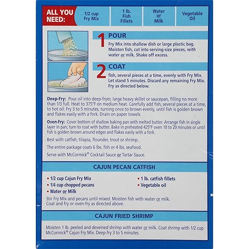 Miniatura 4 de McCormick Golden Dipt - Mezcla de mariscos cajún para freír, 10 onzas (paquete de 8)