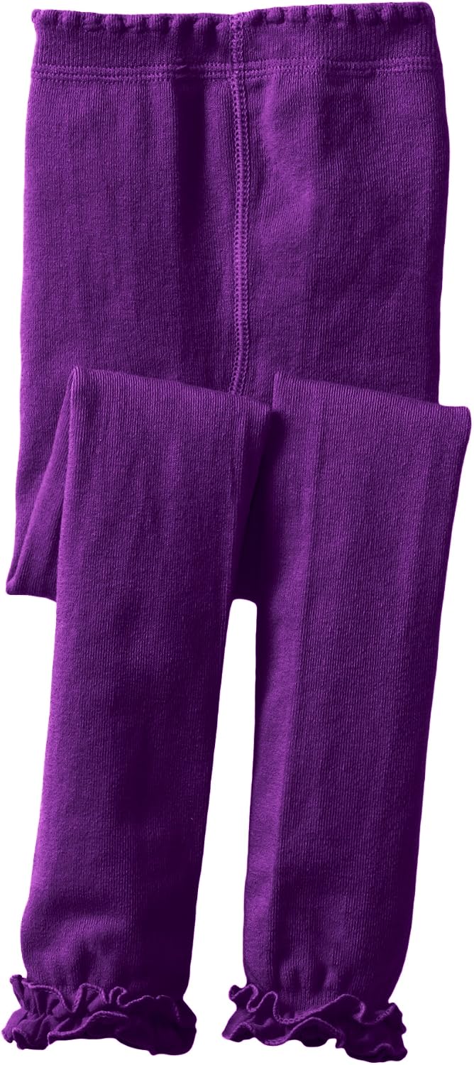 Jefferies Socks Girl's 2-6X Pima Cotton Ruffle Footless Tights