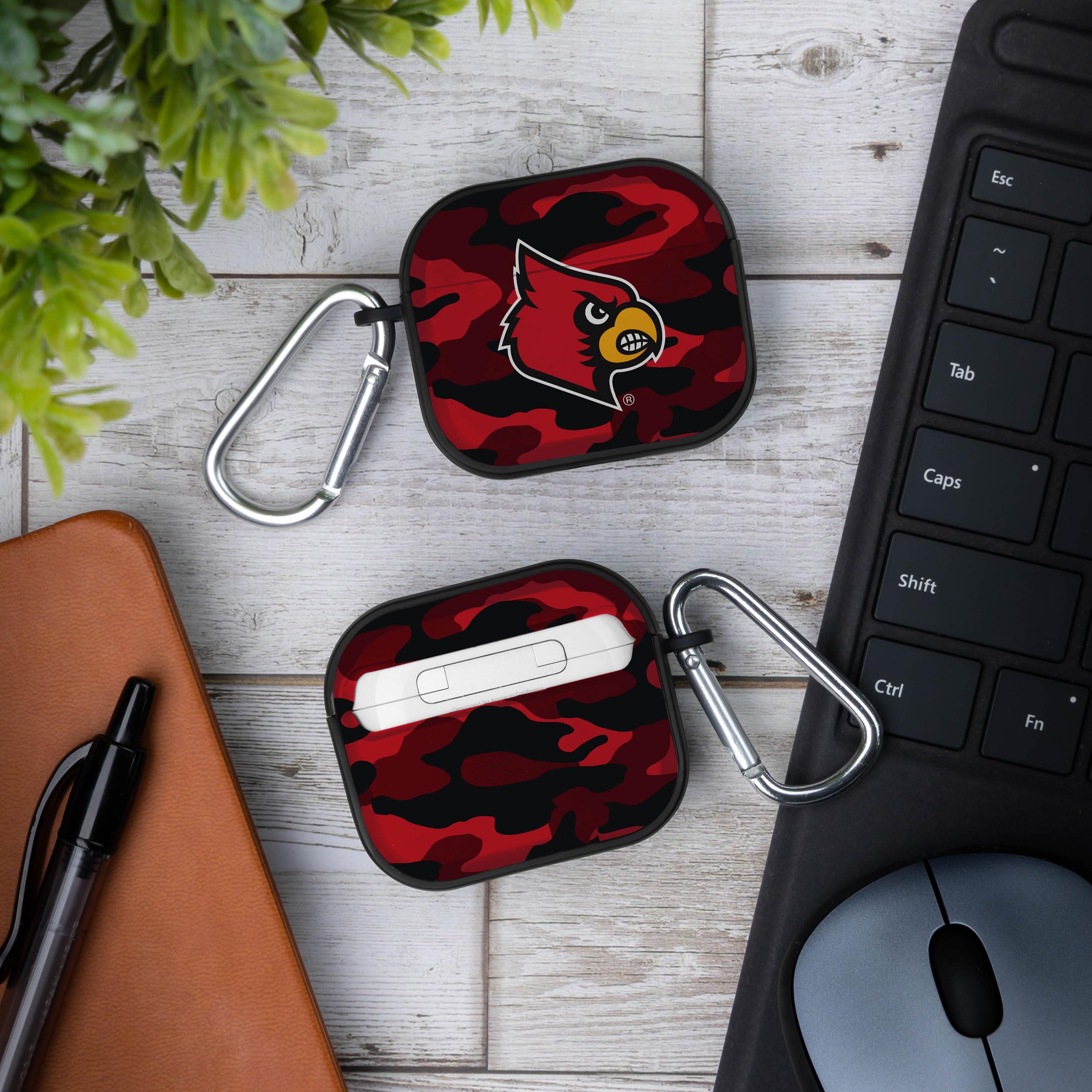 AFFINITY BANDS Louisville Cardinals Camo HDX Case Cover Compatible with Apple AirPods Generation 3