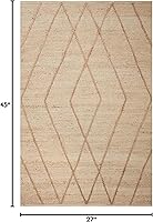 Vista 3 de Loloi Bodhi Collection BOD-02 Ivory/Natural 2'-3" x 3'-9" Accent Rug