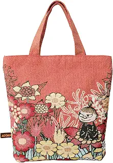 丸眞 トートバッグ マチ付 MOOMIN リトルミイ 花と一緒に 1425010200 h35×w33×d8.5cm(持ち手含めず)