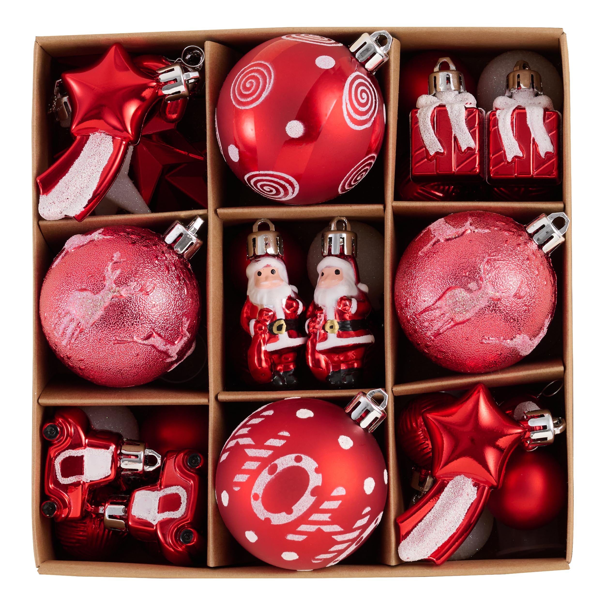 Décorations de Noël pour fête et grand sapin, coffret cadeau idéal