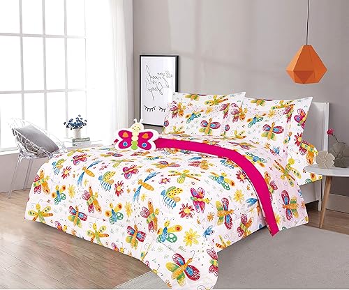 Miniatura 7 de LinenTopia Juego de ropa de cama de 8 piezas para jugadores tamaño matrimonial, cama en una bolsa, juego de edredón para niños con sábanas de cama,