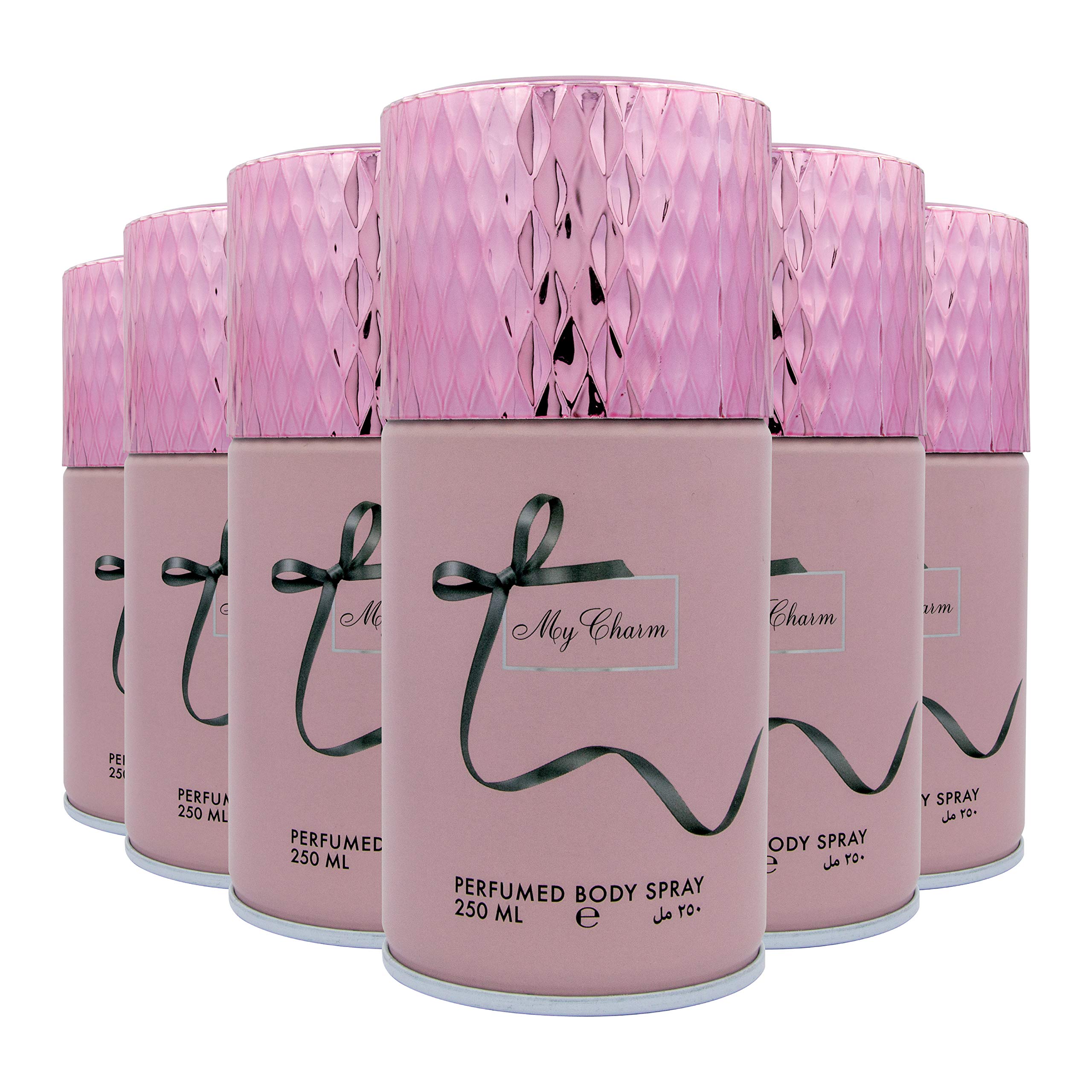 My Charm Body Spray 250ML, 6 piece Set by Elegant