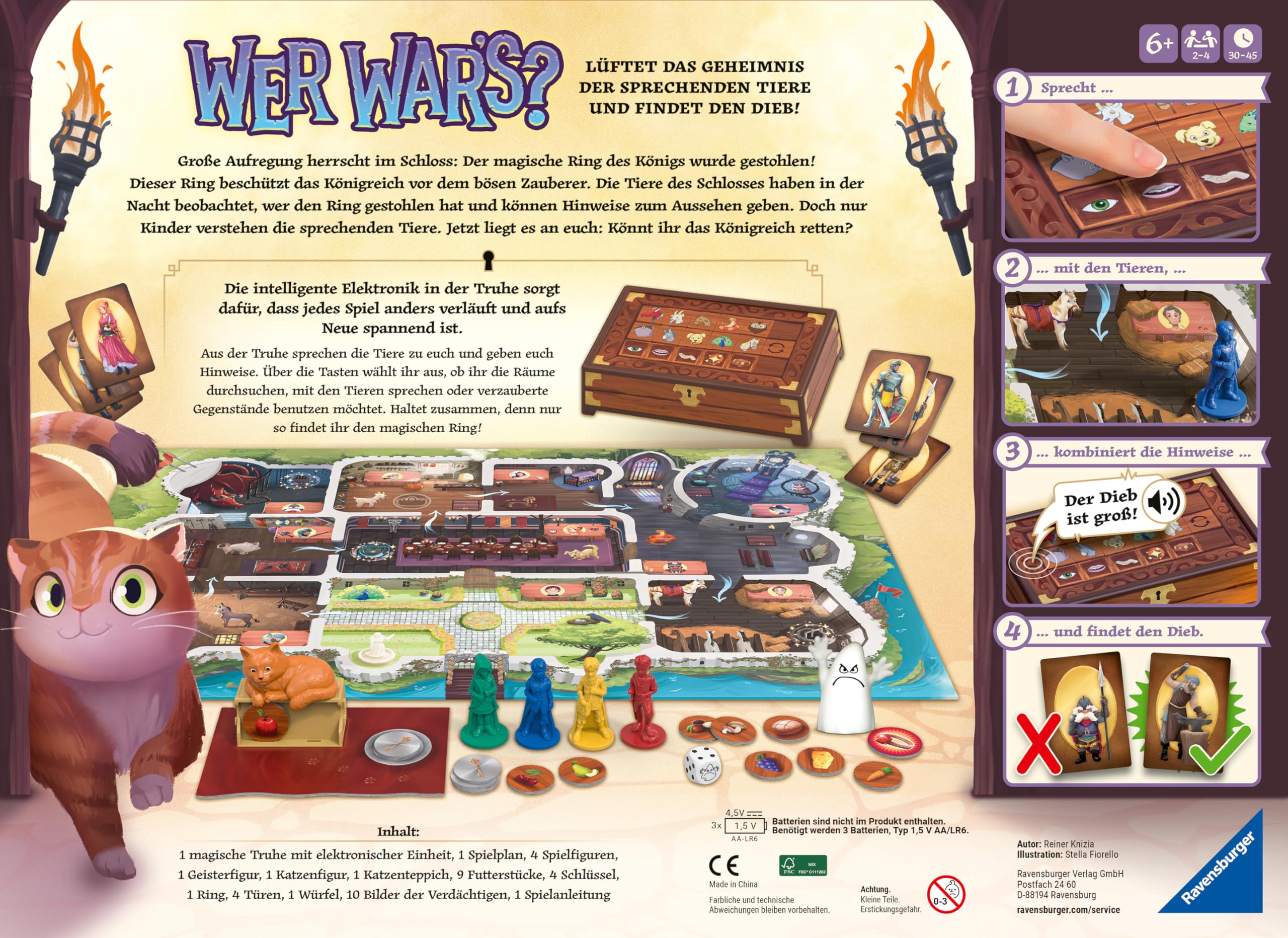 Ravensburger Kinderspiel 23494 - Wer War's? Gesellschafts- und Familienspiel, für Kinder und Erwachsene, Kinderspiel des Jahres, ab 6 Jahren, für 2-4 Spieler