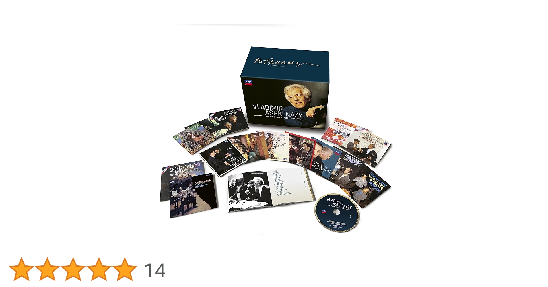 クラシック Ashkenazy Complete Chamber and Lieder Vladimir Ashkenazy - Complete Chamber Music & Lieder