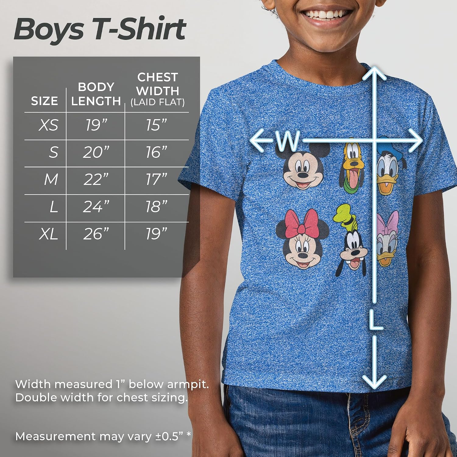 Disney Boy's Mickey & Friends Character Grid Performance Tee image 5