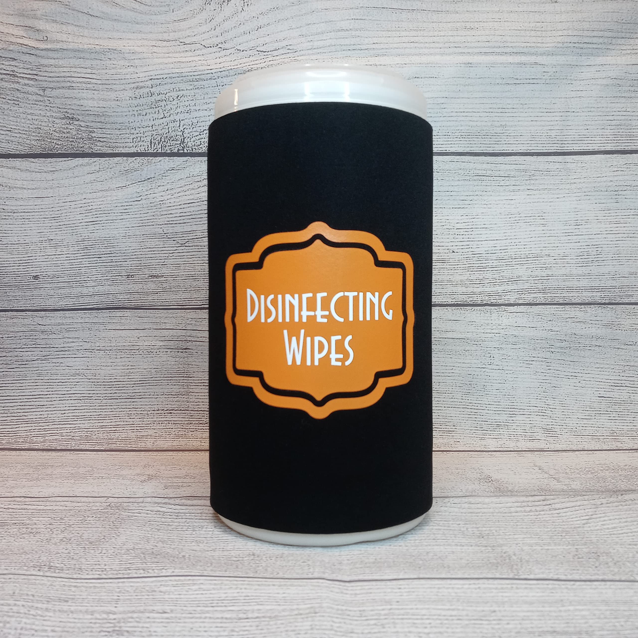 Halloween Disinfecting Wipes Cover Modern (Large, Black)