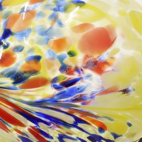 Miniatura 7 de Sunnydaze Bola de observación de 10 pulgadas para jardín, globo de vidrio para exteriores - Decoración de patio de orbe de jardín - Explosión de