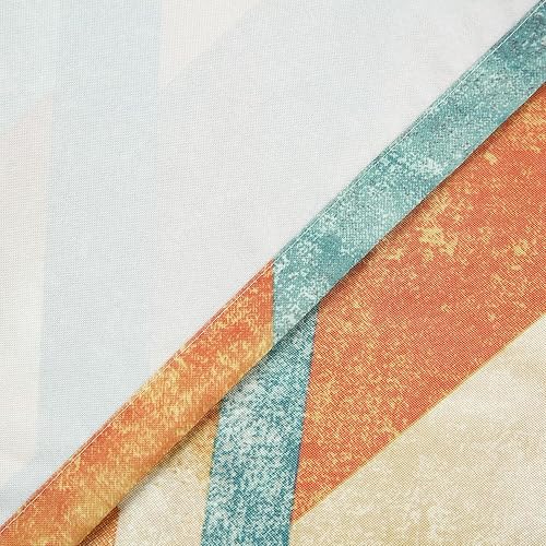 Miniatura 7 de Leeva Cortina de 50% oscurecimiento de habitación, cortina naranja extra ancha para sala de estar, 84 pulgadas de ancho, 1 pieza, cortina de ventana