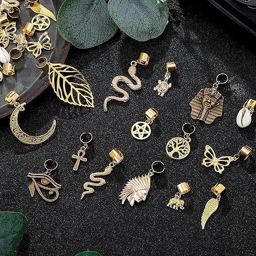 Miniatura 3 de 40 pinzas para el cabello para trenzas, trenzas, joyas, trenzas para el cabello, accesorios dorados para trenzas, cuentas de cabello, estilo