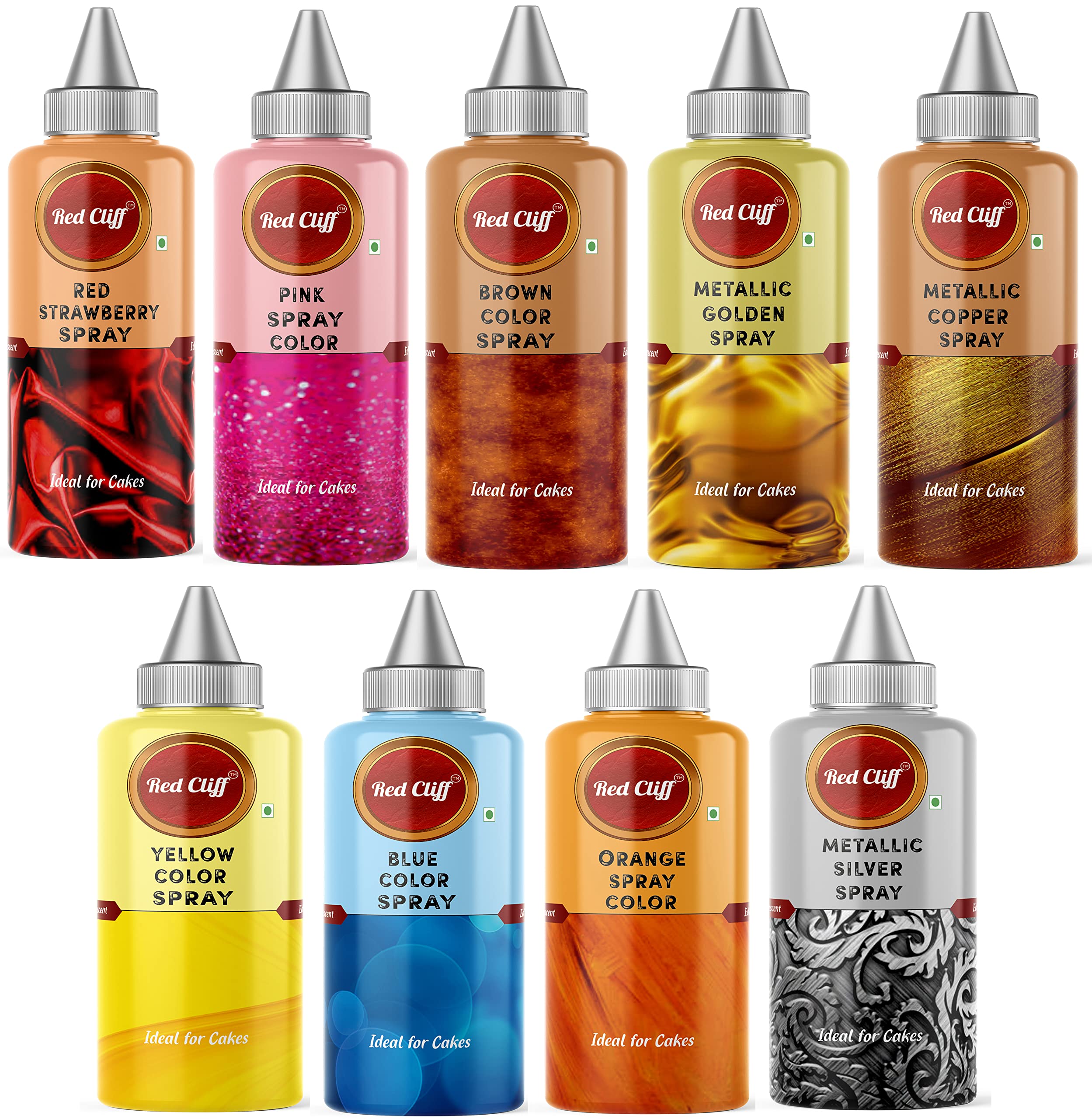 See full amazon price history chart for Red Cliff Premium Edible metallic Colour Spray 450g | Cake Decorating Spray Colour for Cakes, Cookies, Cupcakes Or Any Consumable For A Dazzling Effect pack of 9 Red Cliff Premium Edible metallic Colour Spray 450g | Cake Decorating Spray Colour for Cakes, Cookies, Cupcakes Or Any Consumable For A Dazzling Effect pack of 9 (B0B63ZCJN2) Amazon Price History, Amazon Price Tracker