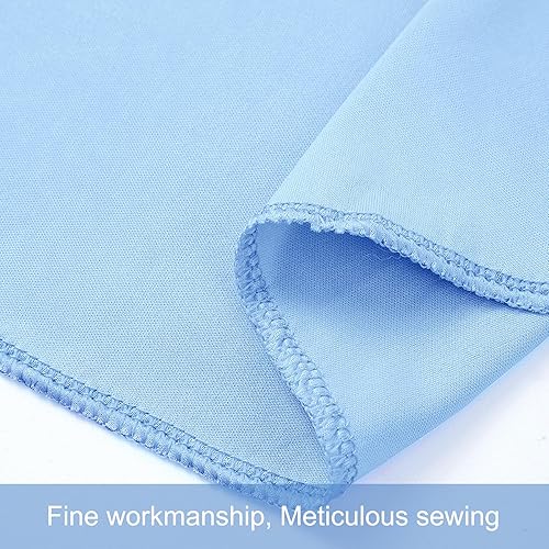 Miniatura 8 de 20 pies x 12 pies Cortinas de Telón de Fondo Azul Bebé Sin Arrugas para Bodas y Fiestas, Telón de Fondo de Tela Azul, Cortinas para Bodas,