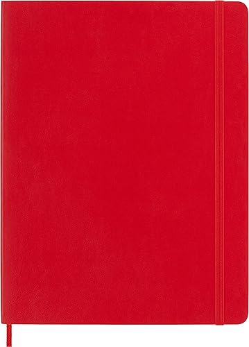 Vista 48 de Moleskine - Cuaderno clásico, tapa blanda, tamaño XL (7.5 x 9.5 pulgadas), a rayas/rayado, azul zafiro, 192 páginas Negro