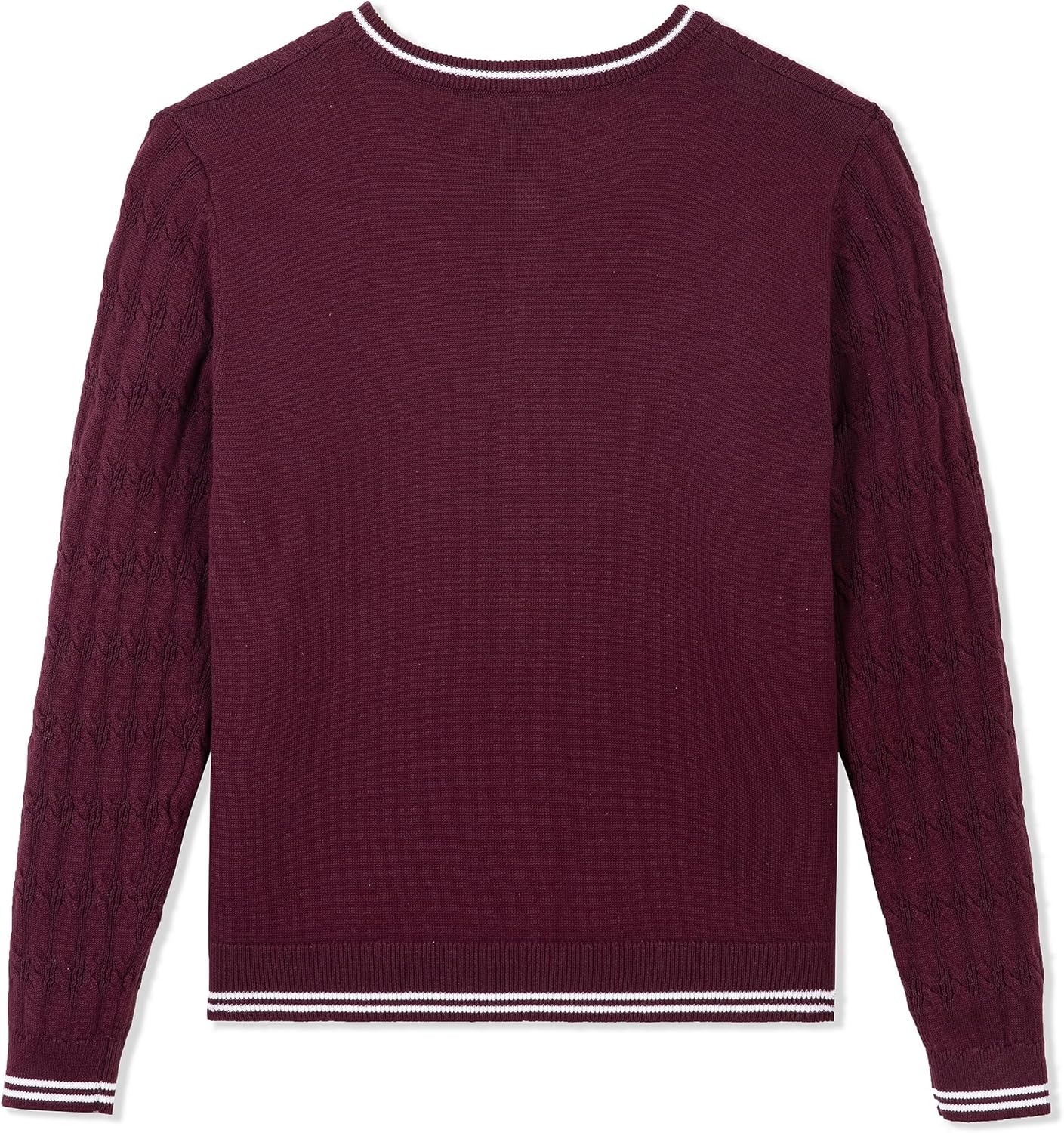 BOBOYOYO Girls Cardigan Kids School Uniform Sweater 100% Cotton Knit Girls Sweaters Button Crewneck Toddler Cardigans - Image 8