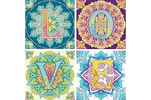 4 Pieces Partial Drill Diamond Painting Art Kits