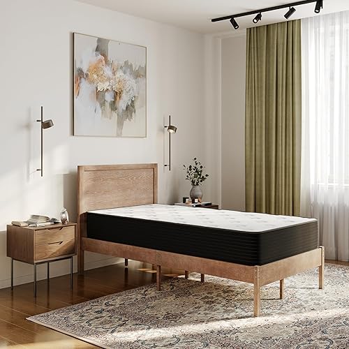 Miniatura 17 de Flash Furniture Dream - Colchón híbrido de 12 pulgadas, espuma de alta densidad de tamaño individual y colchón de resortes interiores en una caja,