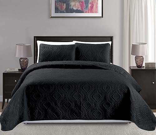 Mk Collection - Colcha de cama con diseño de diamante en relieve disponible en Yaxa Peru