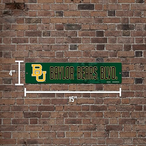 Vista 140 de Rico Industries Letrero de plástico de la NCAA de plástico de 4 x 16 pulgadas Alternativo