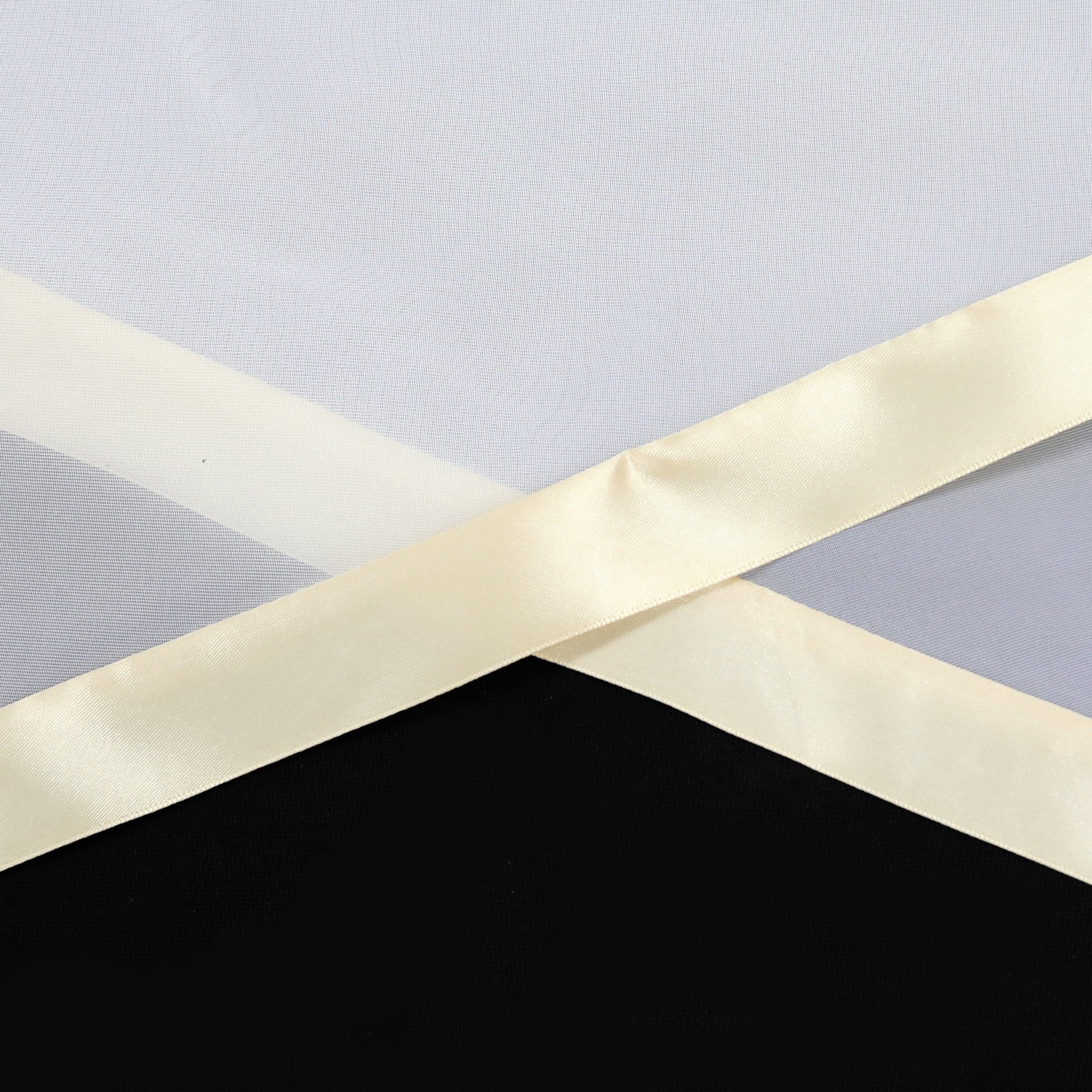 Yujiao Mao Rideau brise-bise avec ruban de satin dans un emballage à lettres, mode avec galon fronceur, sable H x l 145 x 300 cm