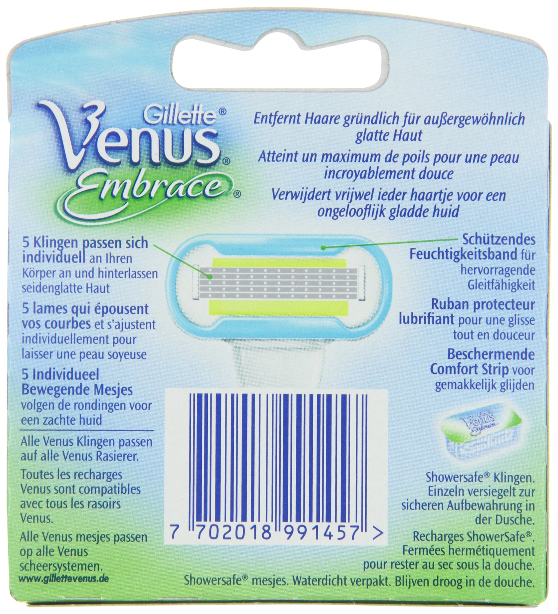 Gillette Venus Embrace Rasierklingen Für Damen, 6er-Pack