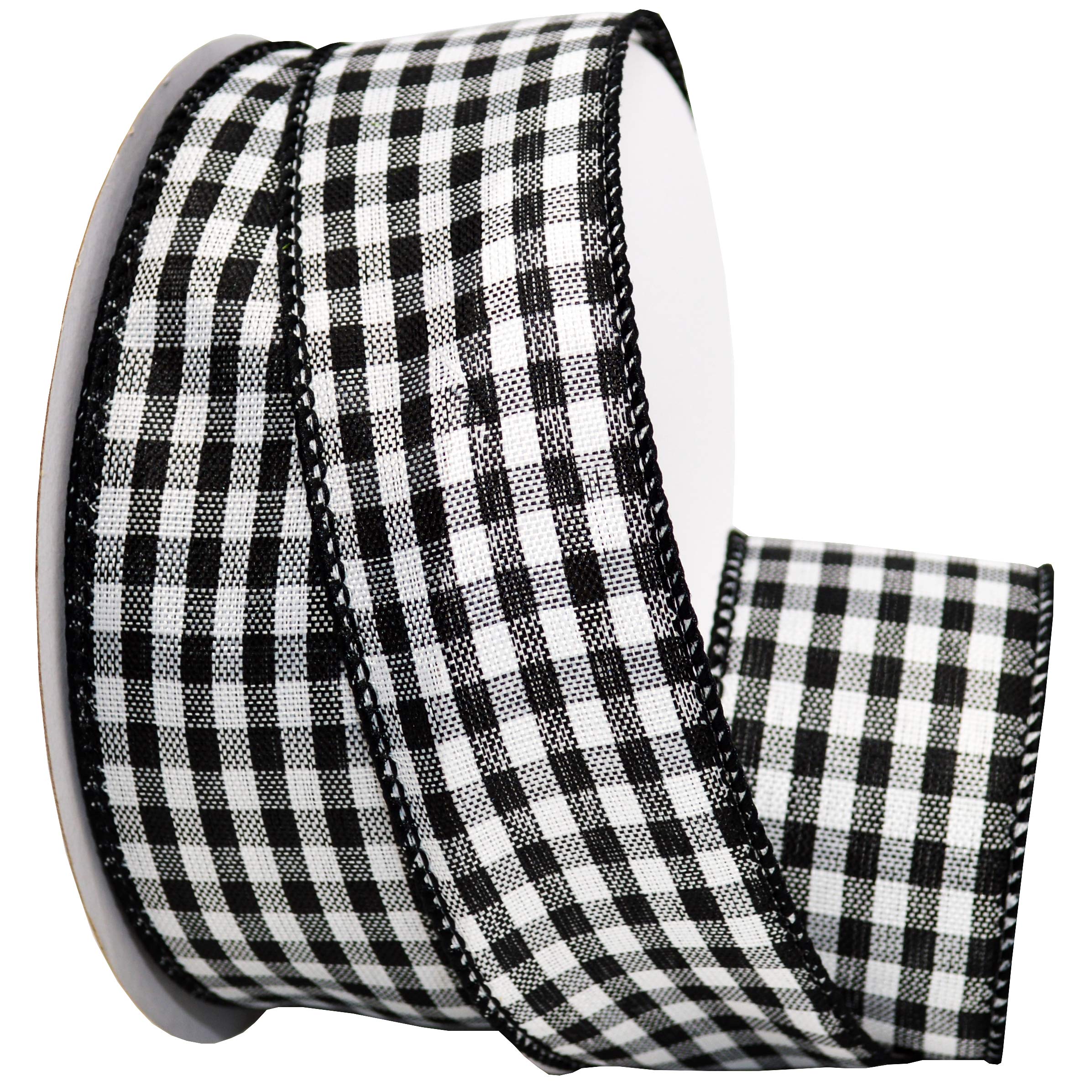 Morex Ruban Checkmate Noir mercerie pour loisirs créatifs et décoration de table