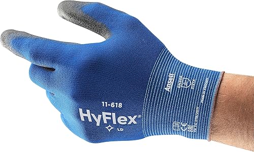 Ansell HyFlex 11-618 Lightweight Nylon Ultra-Thin Abrasion-Resistant Industrial 