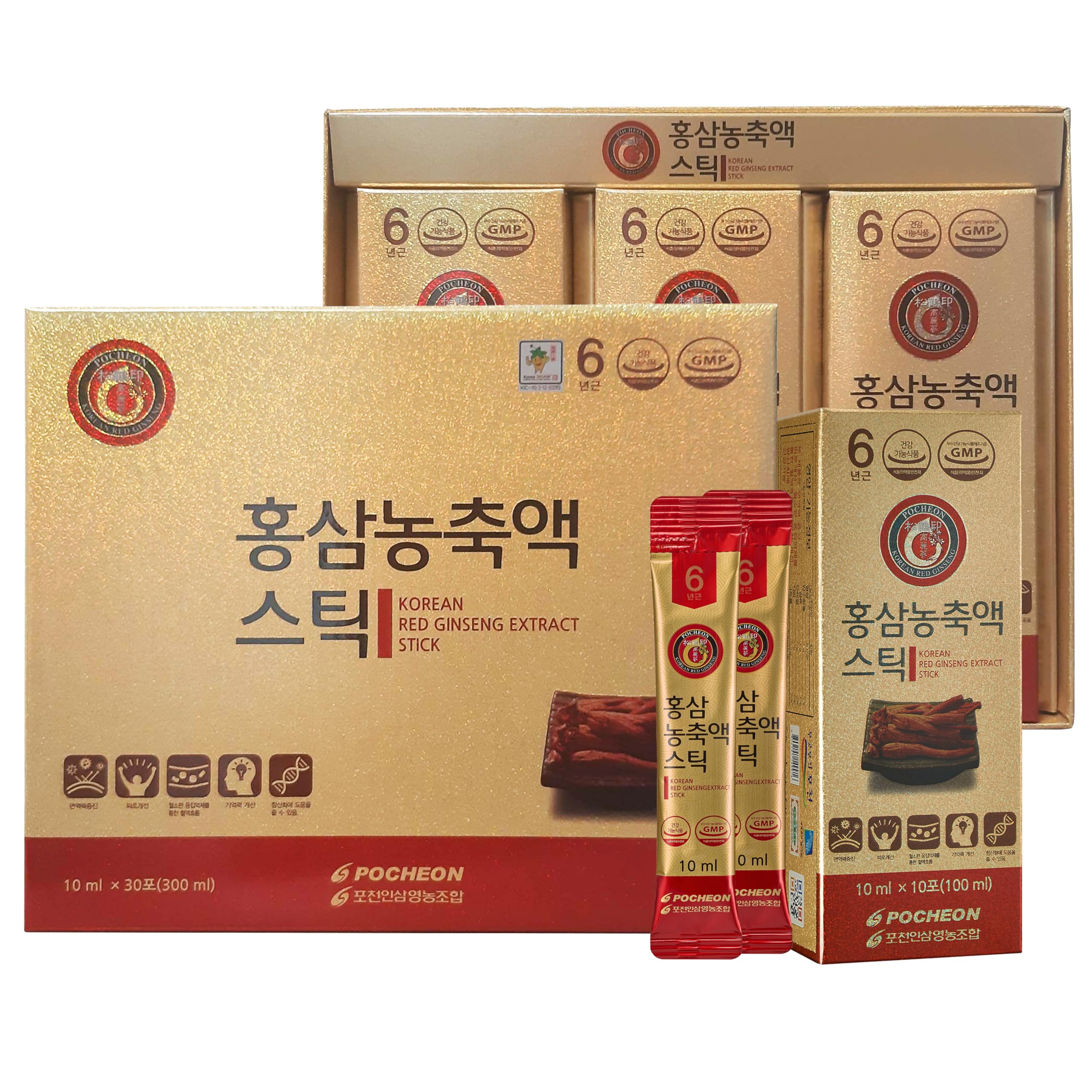 Extract, 30% Ginseng Extract, Single Serving Packs - 30 Sticks (10ml x 30)
