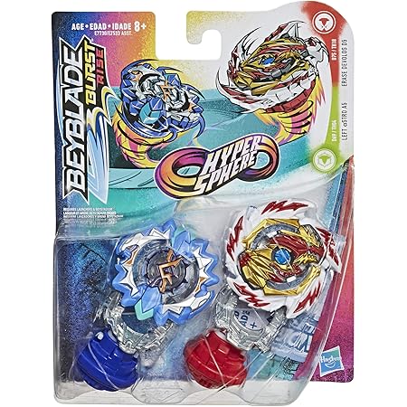 Amazon ベイブレード バースト ライズ ハイパースフィア デュアルパック イレース デボロス D5 左アストロ A5 左スピンバトリングトップおもちゃ2個 対象年齢8歳以上 改造対戦型トイ おもちゃ