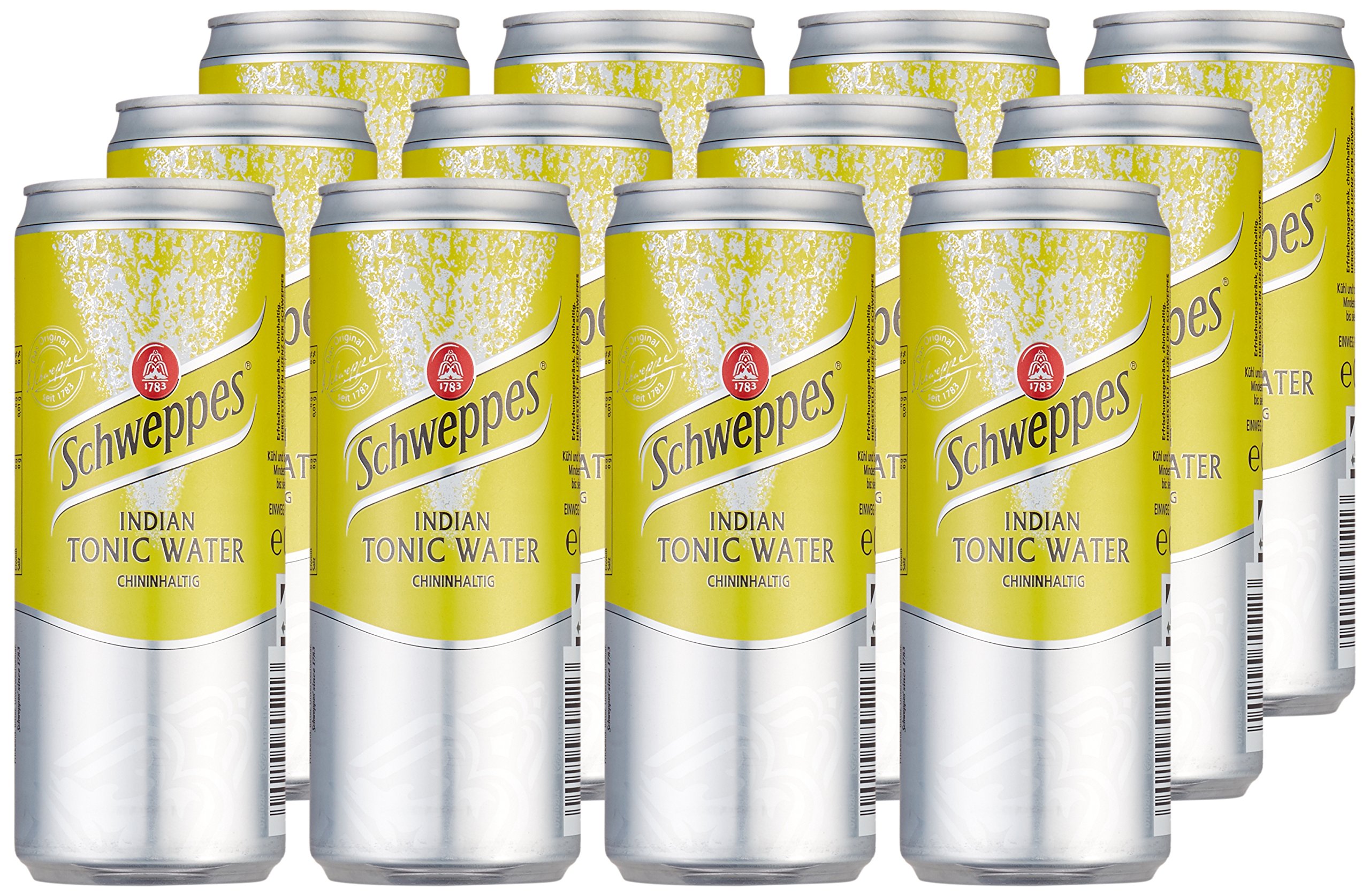 Schweppes Indian Tonic Water 12 x 0.33 l Dose Einweg