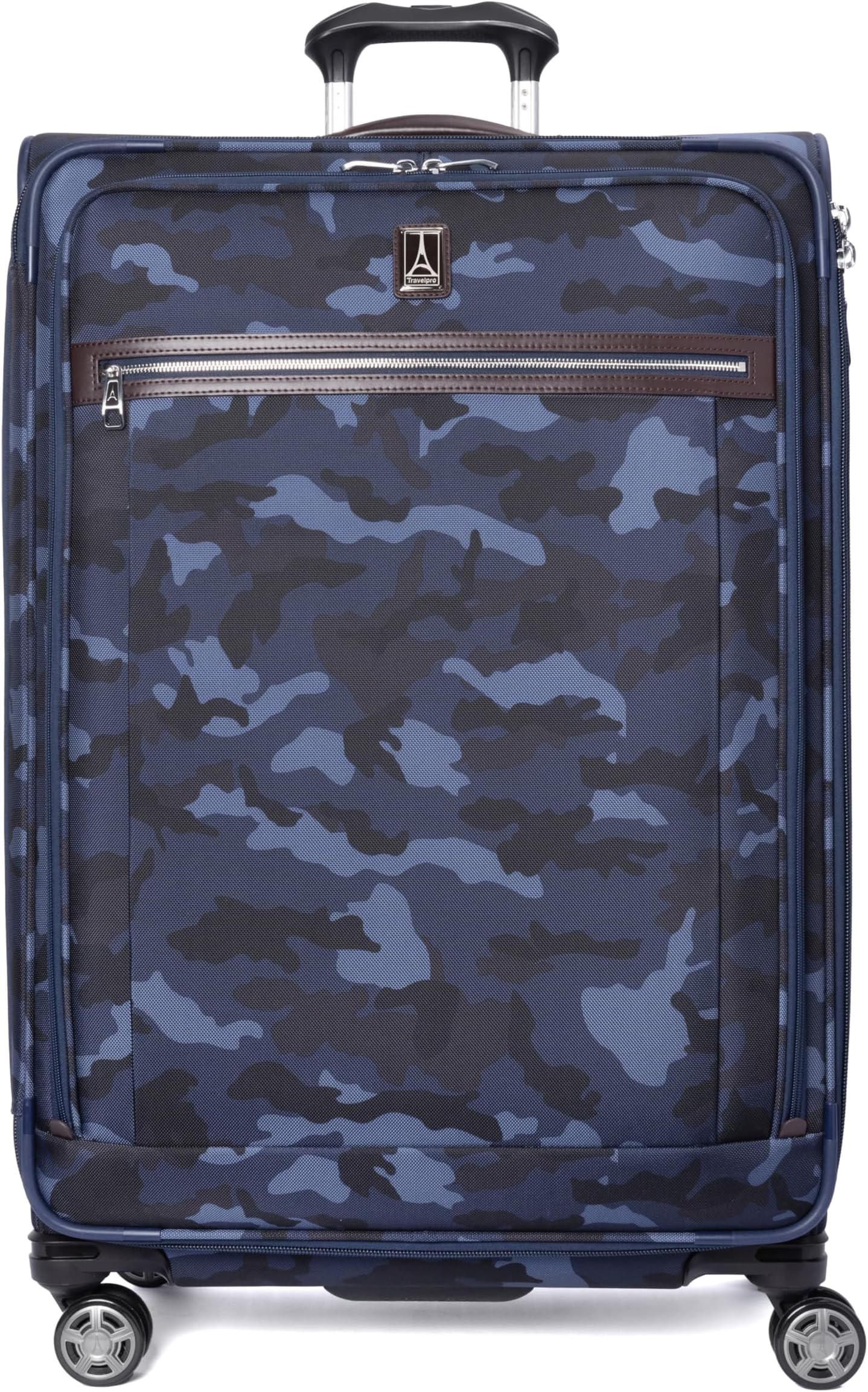 Travelpro Platinum Elite Softside Expandable Checked Luggage, 8 Wheel Spinner Large Suitcase, TSA Lock, Men and Women
