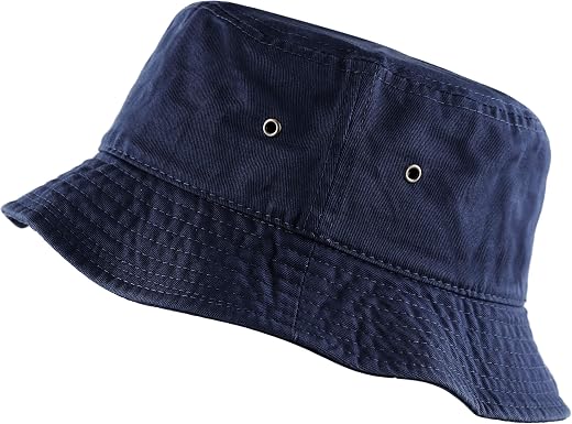 The Hat Depot 300N Unisex 100% Cotton Packable Summer Travel Bucket Beach Sun Hat