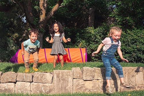 Miniatura 8 de Pacific Play Tents 20509 Túnel Institucional, 6' x 19" Diámetro - NaranjaPúrpura