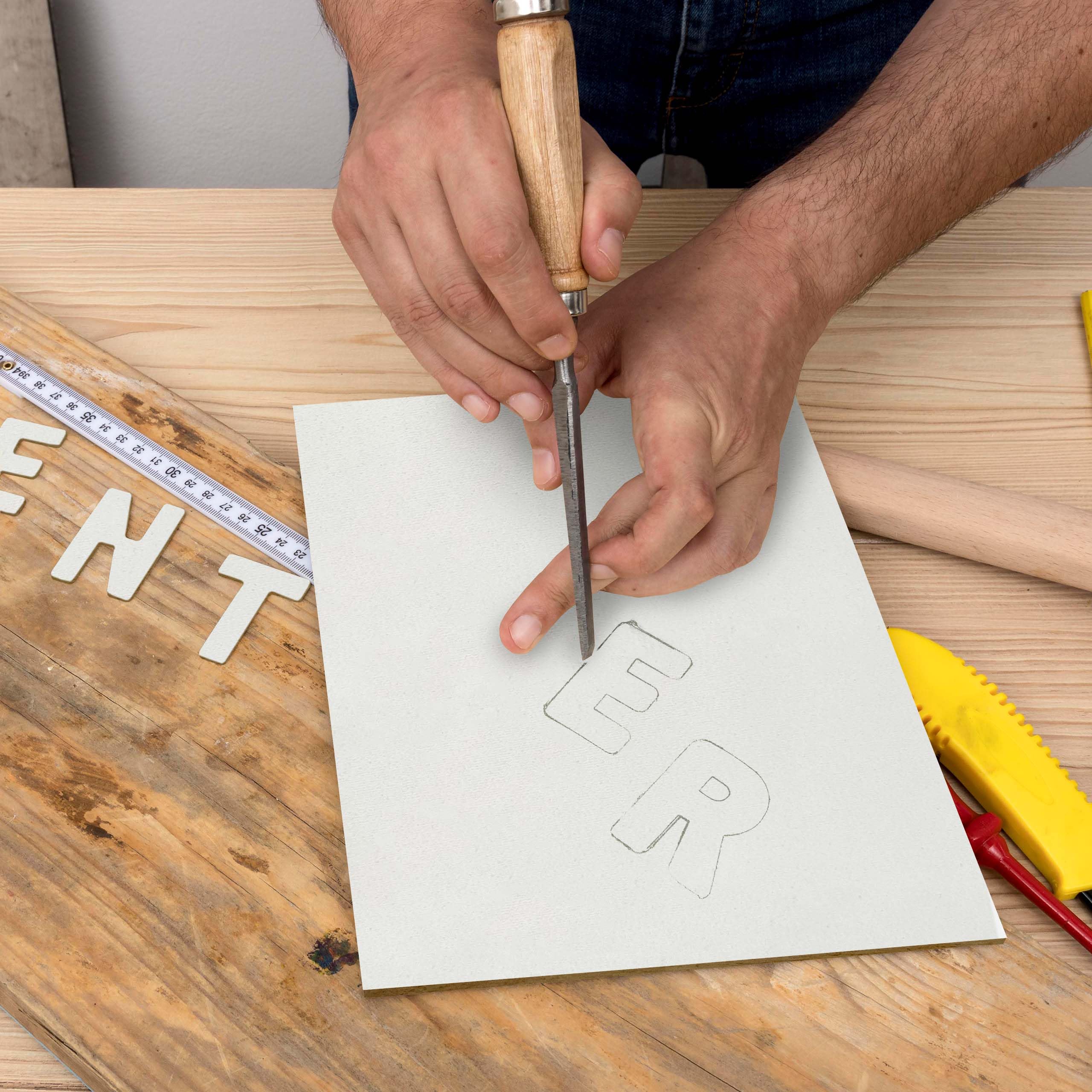 60 Stück weiße A4 MDF Platten | 297 x 210 x 3 mm | Bastelplatte Dünne Holz-Platten | Perfekt für Laser, CNC Router, Laubsäge, Modellierung