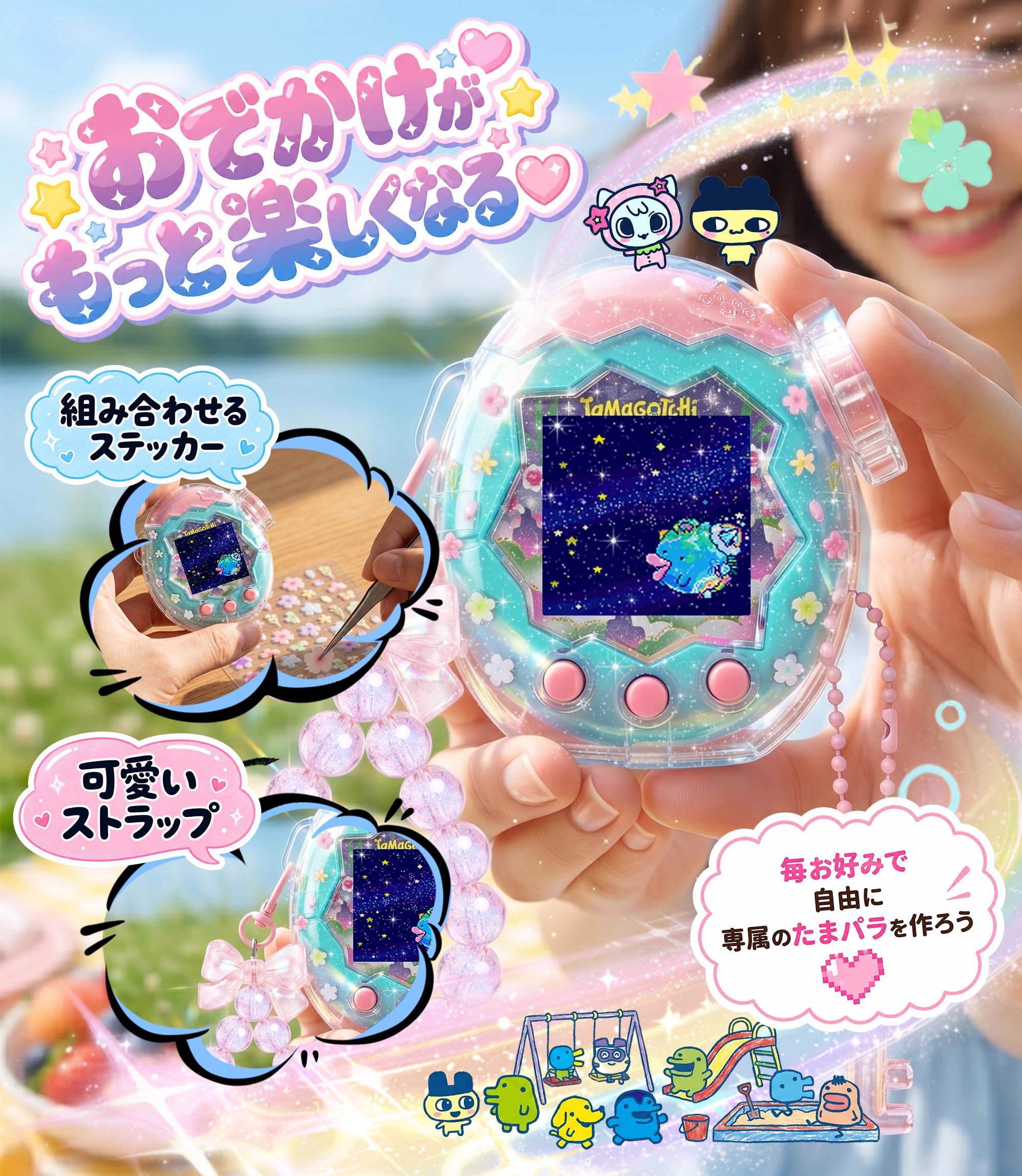 Amazon.co.jp: Seltureone【2026年新登場】Tamagotchi Paradise保護 