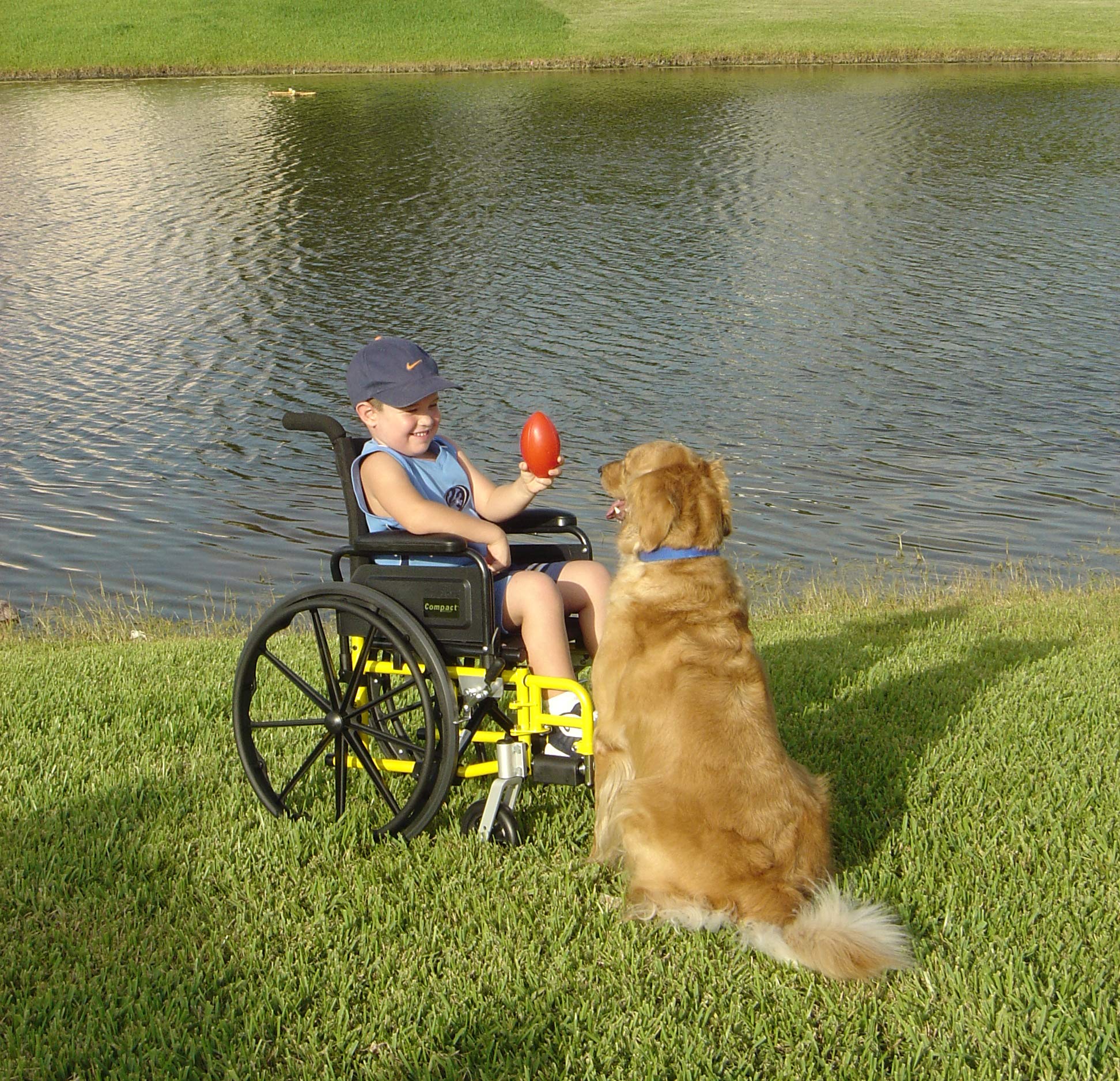 Tuffcare Pediatric Lightweight Wheelchair - Compact Series Ultra Light K0009 - Swing Back Full Arms with Detachable Legrests (Green Apple, 16