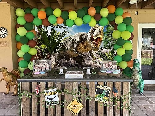 Miniatura 5 de Loccor Tapiz de dinosaurio 3D, tiranosaurio Rex, tapiz de pared de animales antiguos salvajes, 80 pulgadas de ancho x 60 pulgadas de alto, tapices