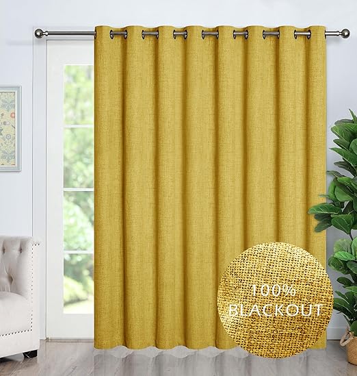 GRALIDECOR 100 Blackout Blind for Sliding Glass Door, Extra Wide