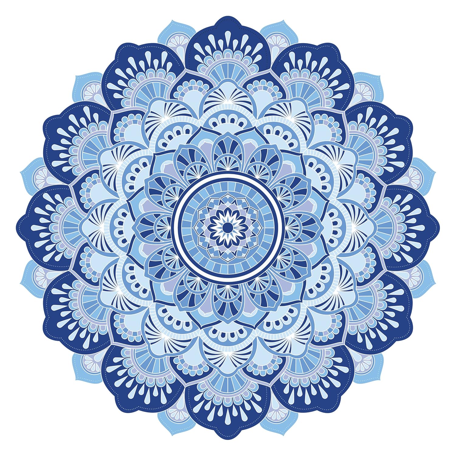 woopme Home House Colorful Mandala Art Pattern Printed Wall Stickers