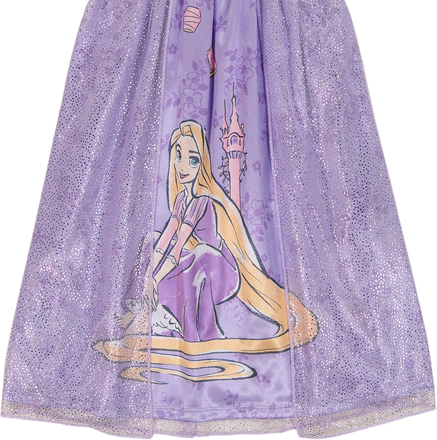 Disney Girls' Princess Dress Nightgown, Fantasy Gown, Comfortable Sleepwear