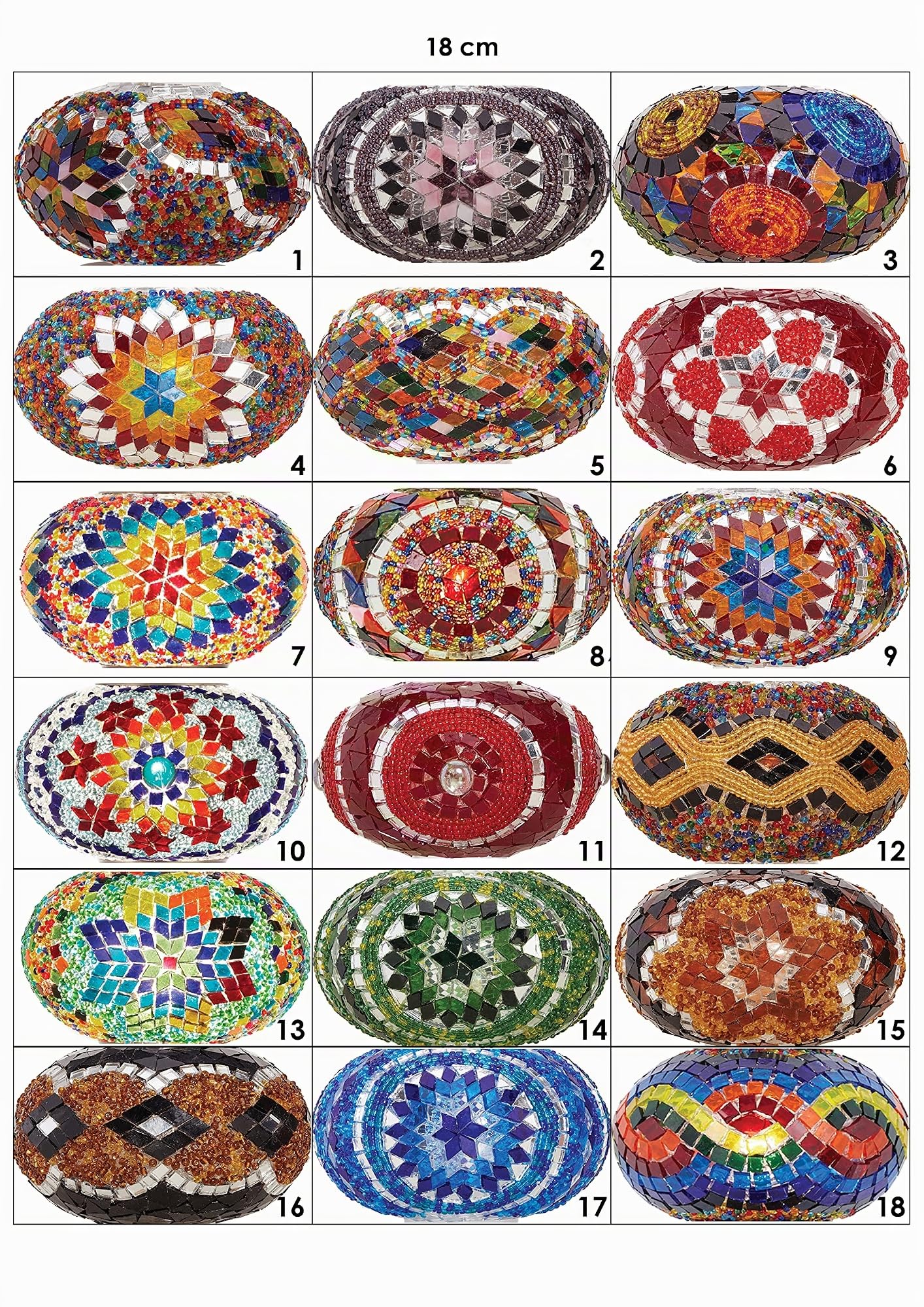 DEMMEX Lustre Turc Marocain en Mosaïque pour Plafond, Hardwired, Suspension Artisanale à 3 Globes, Verre Mosaïque Bohème, Hauteur 105 cm, (Personnalisable)