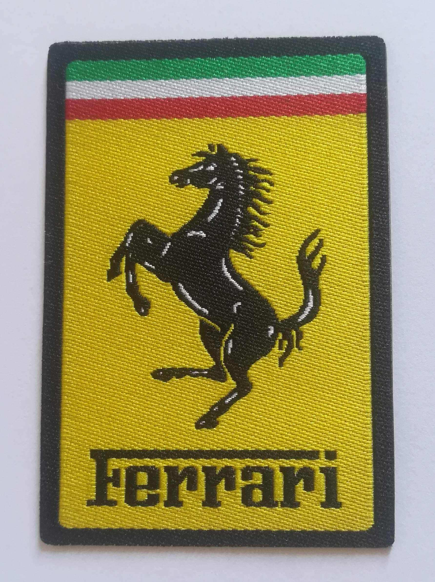 Patch-Toppa Microricamata In HD/Jacquard (Alta Definizione) Termoadesiva, Micro Filo, Dimensioni : H.cm.8 X L. Cm.6,5 - Made In Italy