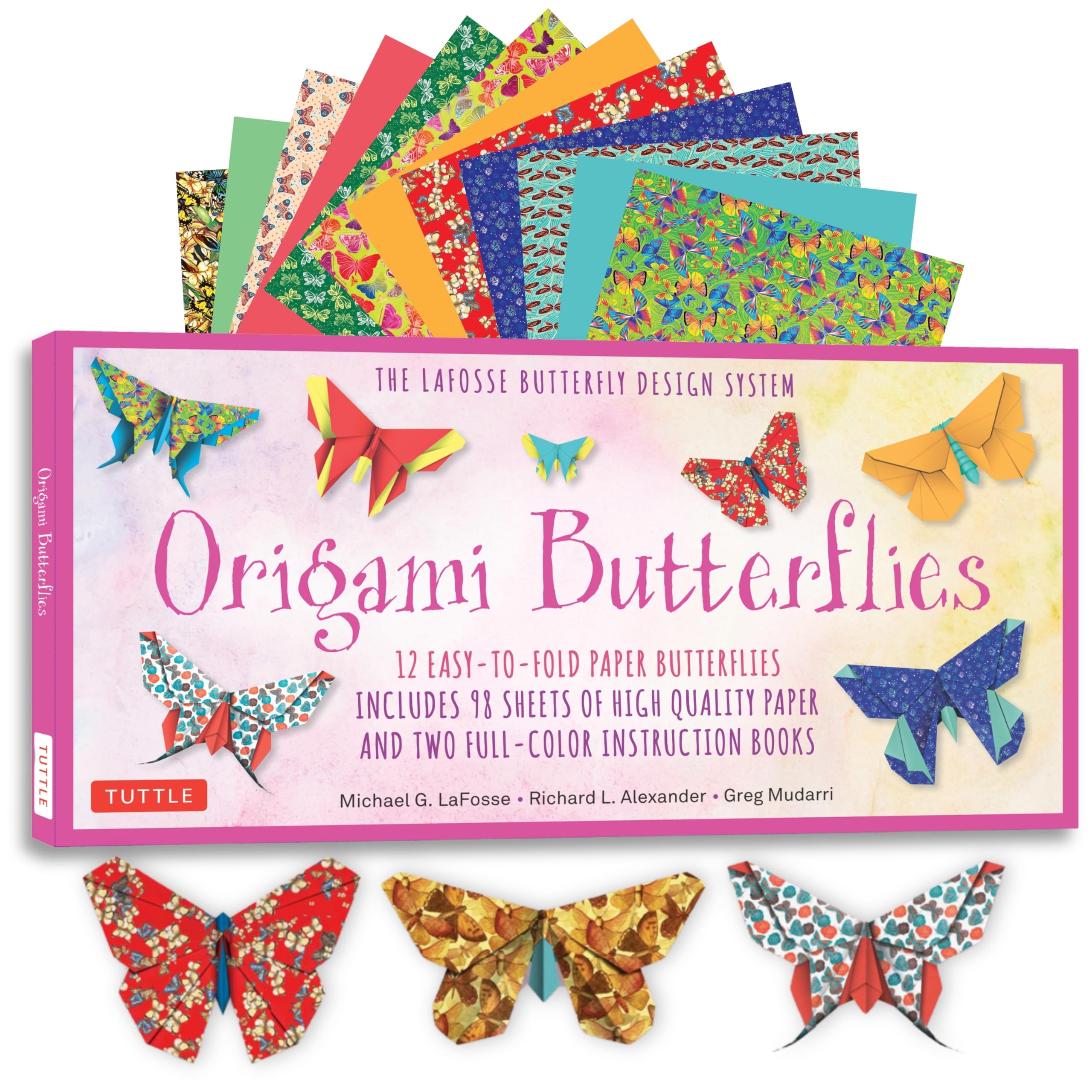 Origami Butterflies Kit: The LaFosse Butterfly Design System - Kit Includes 2 Origami Books, 12 Projects, 98 Origami Papers: Great for Both Kids and Adults