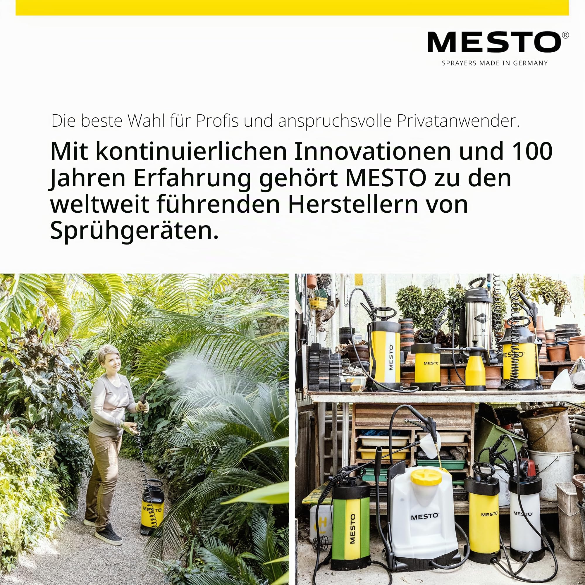 MESTO e.RS185 Akku-Rückenspritze 18 L | Akku Sprühgerät mit 4,8 bar Druck | Elektrischer Drucksprüher | Gartenspritze Akku | Rückensprühgerät